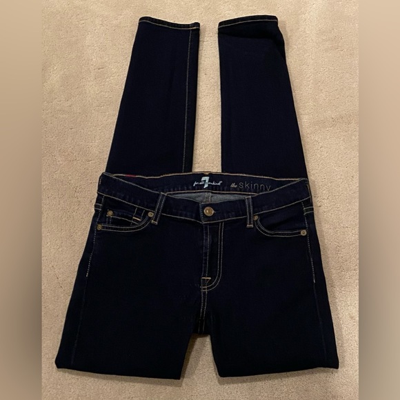 7 For All Mankind The Skinny Mid-Rise Stretch Jeans - Picture 5 of 13